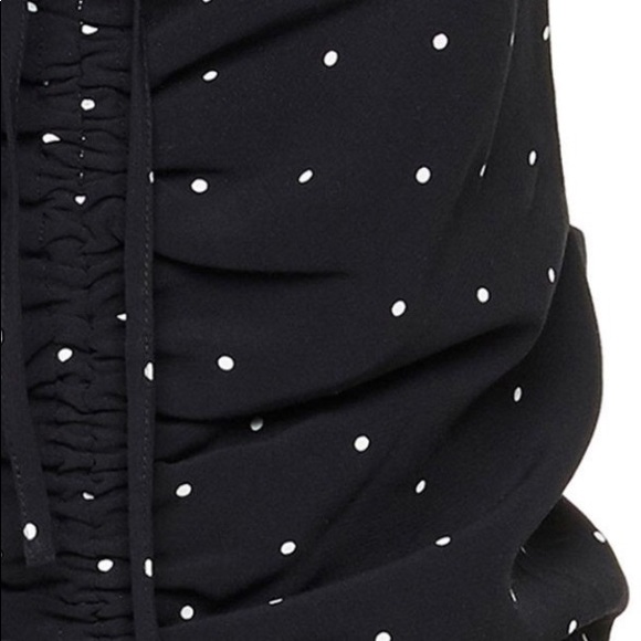 Alice McCall Oscar Ruched Polka Dot Midi Dress 2/6 - Picture 8 of 14